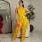 Tassel pants sleeveless casual set