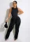 Tassel pants sleeveless casual set