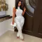 Tassel pants sleeveless casual set