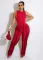 Tassel pants sleeveless casual set
