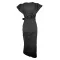 Casual V-neck Short Sleeve High Waist Split Dress
