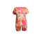 Casual tie dyed printed capris set
