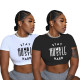 Hot selling letter printed T-shirt cross-border top