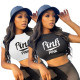 Hot selling letter printed T-shirt cross-border top