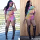 Colorful pentagram leisure two-piece set