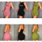 Sexy Letter Offset Printing Thread Hanging Neck Lace Up Pleated Dress
