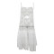 Lightweight lace mesh perspective sexy suspender dress
