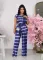 Sexy casual printed two-piece set