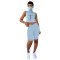 Printed Cotton Veil Top Sweat-absorbing Sports Shorts Set