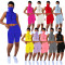 Printed Cotton Veil Top Sweat-absorbing Sports Shorts Set