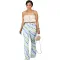 Printed flare pants casual pants
