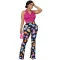Printed flare pants casual pants