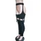 Sexy waistband, metal buckle machine eye, irregular pleated small leg pants