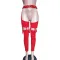 Sexy waistband, metal buckle machine eye, irregular pleated small leg pants