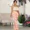 Printed flare pants casual pants