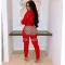 Sexy waistband, metal buckle machine eye, irregular pleated small leg pants