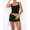 Fashionable rubber band spring buckle sports pocket work dress