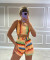 Fashion printed vest shorts set