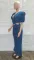 Lantern sleeve fashion casual sexy denim hollow out jumpsuit