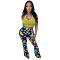 Fashion casual speaker pants with printed casual pants