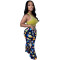 Fashion casual speaker pants with printed casual pants