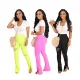 Fashionable and sexy floral split casual pants