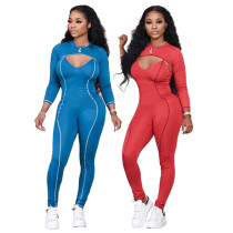 Fashion short top jumpsuit two-piece set