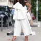 Fashion oversized loose top wide leg pants two-piece set