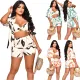 Fashion casual strap batch printing three piece set