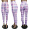 New autumn and winter checkered striped pants (pants only)