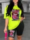 Printed fashion pants set