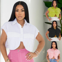 Fashion work bag sexy short shirt