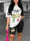 Printed fashion pants set