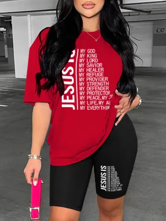 Printed fashion pants set