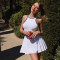 Fashion Sports Tennis Pleated Sleeveless Tank Top Dress