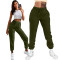 Sexy and fashionable solid color sports version single piece pants