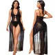 Sexy and fashionable high elastic mesh beach skirt