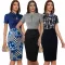 Sexy and fashionable digital printed short sleeved dress
