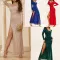 Sexy Long Sleeve V-Neck Slim Fit Long Dress Dress