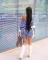Fashion casual tassel denim three piece set