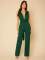 Sexy and fashionable solid color strapping jumpsuit