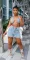 Fashion casual tassel denim three piece set