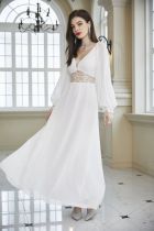 Fashion Slim Fit V-Neck Dress Long Dress