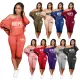 Fashion Slanted Shoulder Loose Large Two Piece Set