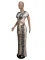 Fashion snake print short sleeved long pants cover