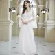 Sexy Long Sleeve Lace Mesh Bridal Wedding Dress