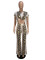 Fashion snake print short sleeved long pants cover