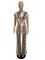 Fashion snake print short sleeved long pants cover