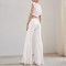 Fashion sequin sleeveless waistcoat two-piece Bell-bottoms