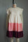 Spring/Summer Round Neck Ruffle Sleeve Contrast Panel Large Swing Loose Fit Dress